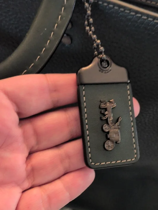 Coach Rogue 1941 Green RARE Pebbled Leather Briefcase with suede - Picture 3 of 10